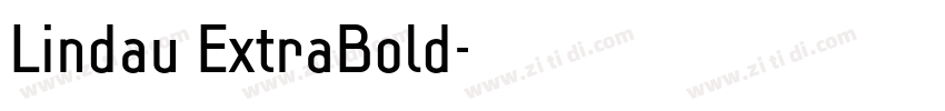 Lindau ExtraBold字体转换